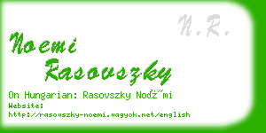 noemi rasovszky business card